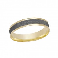Обручальное кольцо арт.290121.4 жч - Изумруд